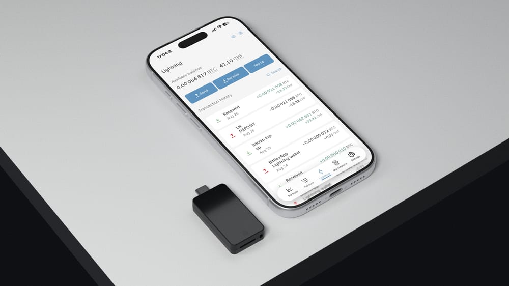 Lightning-funkcióval bővült a BitBoxApp mobilalkalmazás.