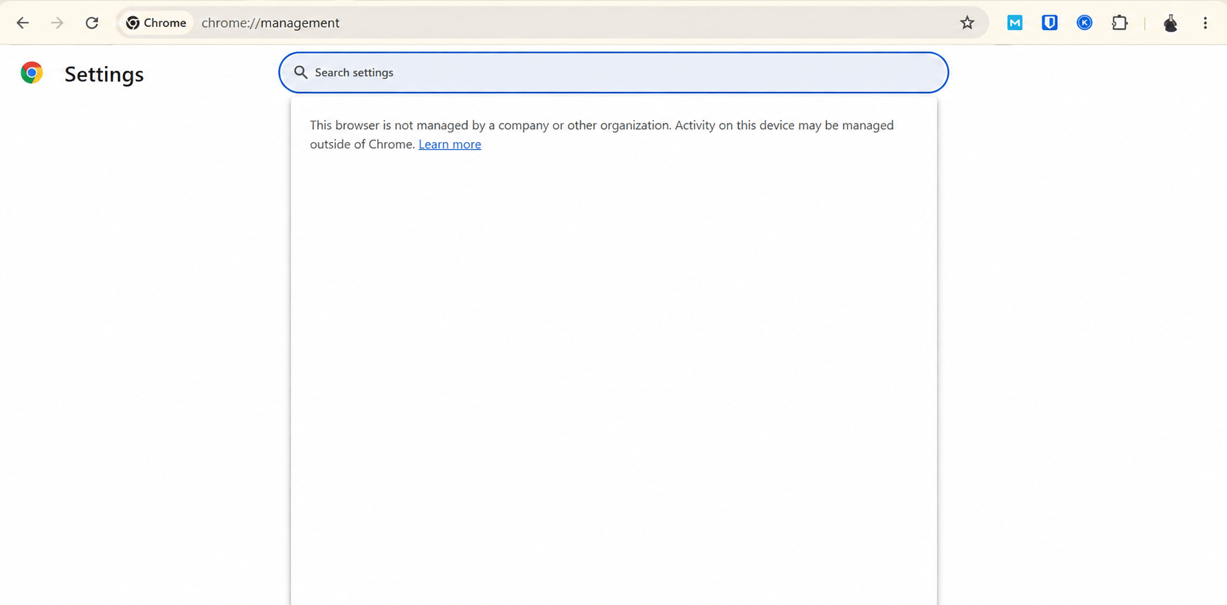 Chrome beállítás